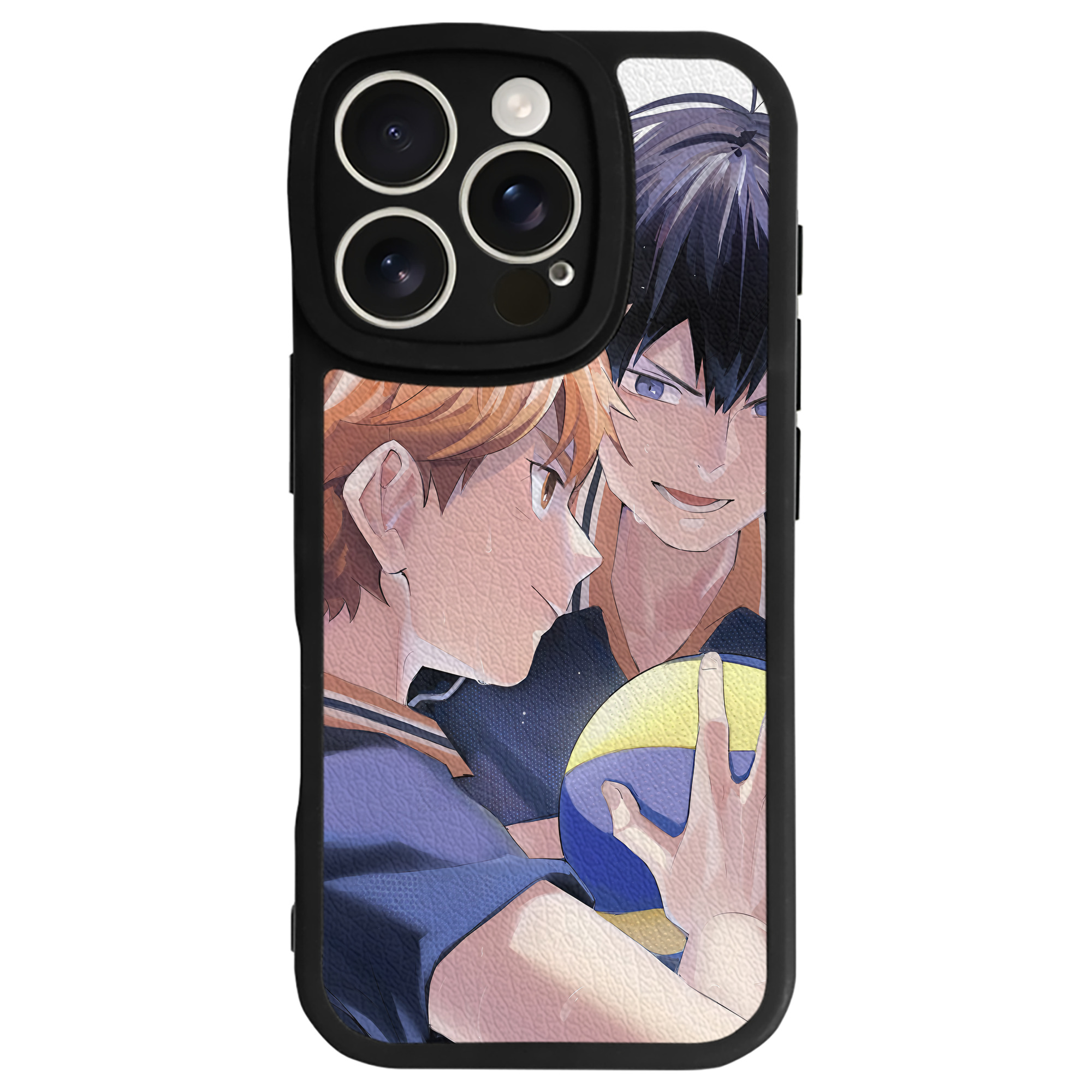（画像用） ハイキュー!! Haikyu!! 【iPhone 16シリーズ対応】シリコンスマホケース（レザー調） 材質：シリコン